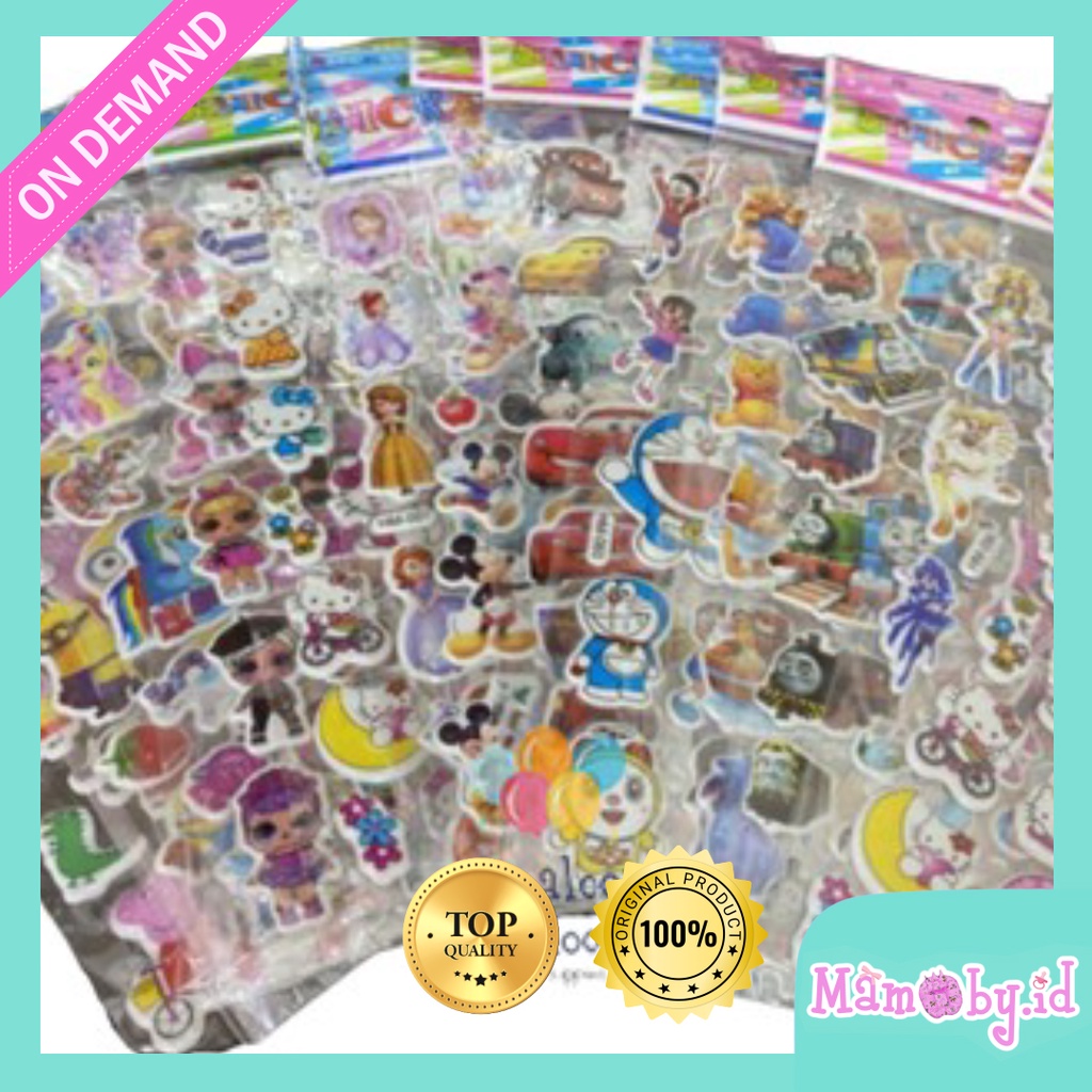 

PROMO Sticker anak lucu 3D murah dikirim random