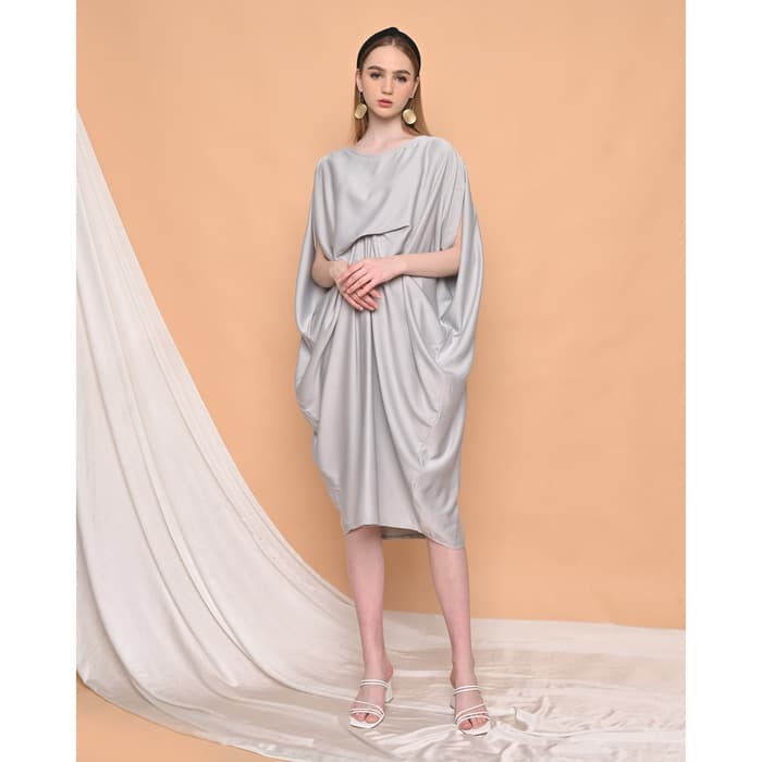 This is april - abella kaftan dress gray - 630177