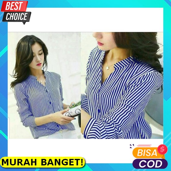 Kalantha Fashion Blouse Yeri Casual Crop Top Ala Korea Atasan Wanita Lengan Pendek Terbaru Pakaian W