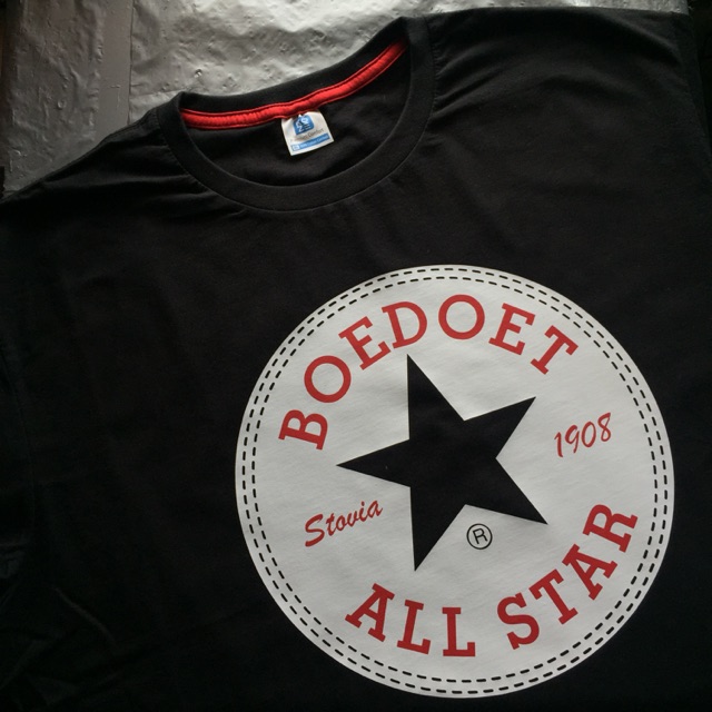 KAOS TSHIRT BOEDOET ALL STAR SIZE S M L XL XXL XXXL HITAM HIGH QUALITY