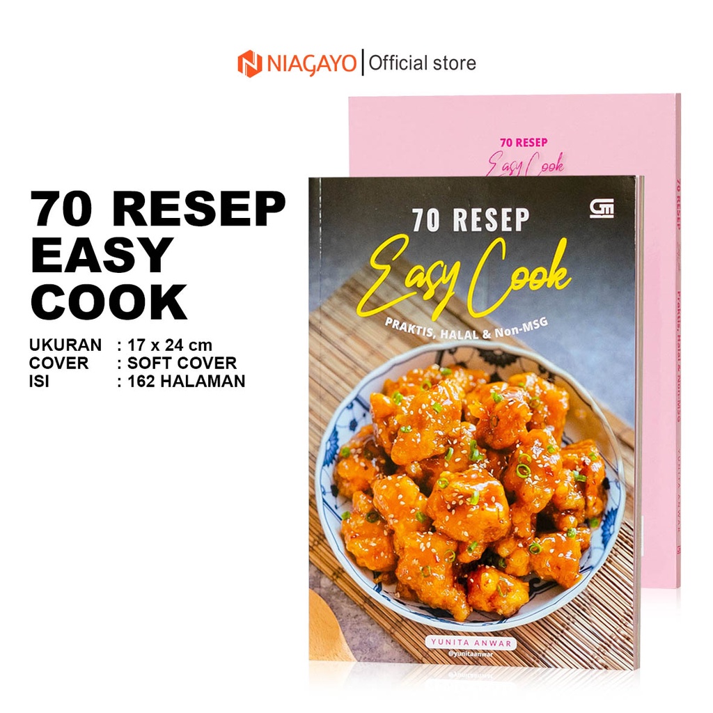 Jual Buku Resep Masakan 70 Easy Cook Praktis Halal Non MSG Indonesian ...