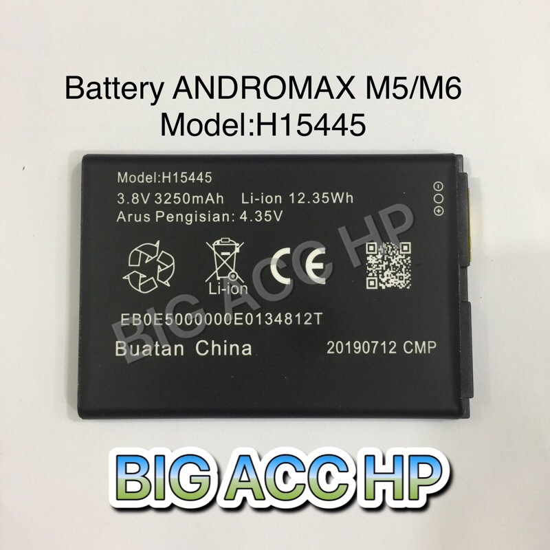 Battery-Baterai-Batere-Original Andromax M5 / M6 / H15445