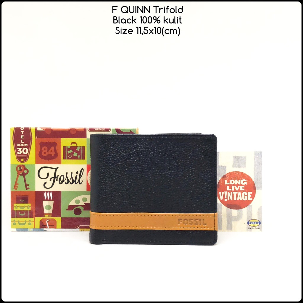 dompet cowok quinn black dompet import dompet kulit dompet murah dompet pria murah