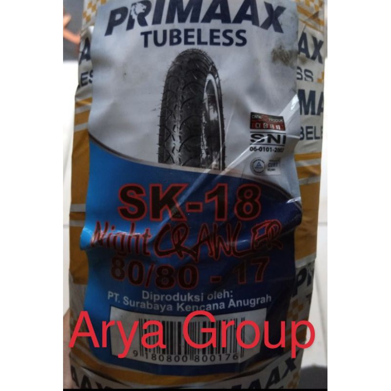 Ban tubeless Primaax 80/80-17 SK18 Primax 250-17 SK 18