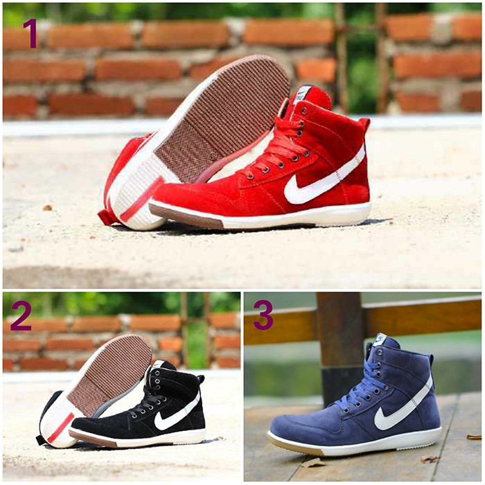 Sepatu Casual Sneaker Boots Nike Pria Santai Kuliah Keren