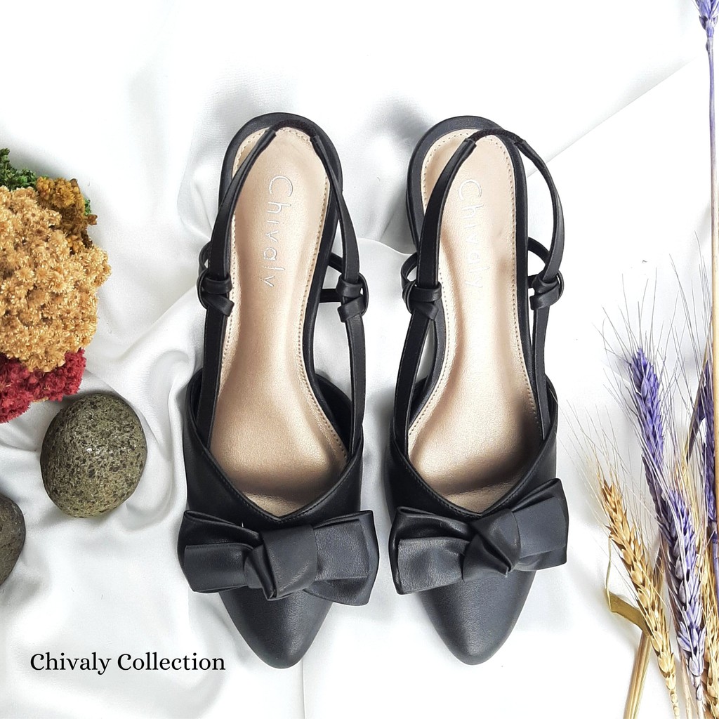 New Arrival Chivaly Collection - Cllara /Sendal Wanita/Heels 5cm-4