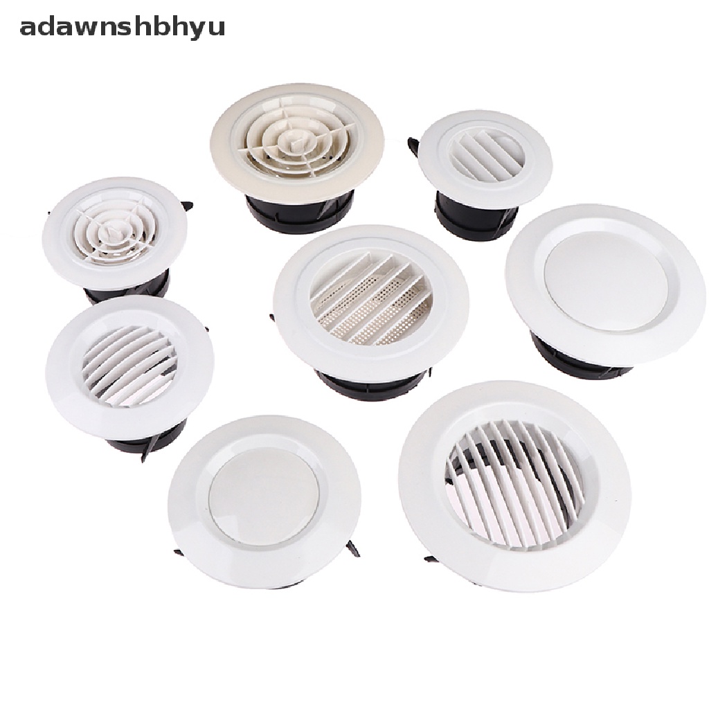 Adawnshbhyu Penutup Ventilasi Udara Adjustable ducting Bulat Plafon Dinding Lubang Kisi Ventilasi Udara