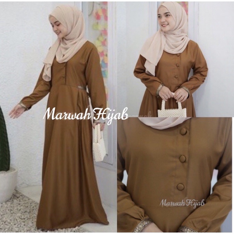 Gamis khaki Khaki pemda baju dinas khaki