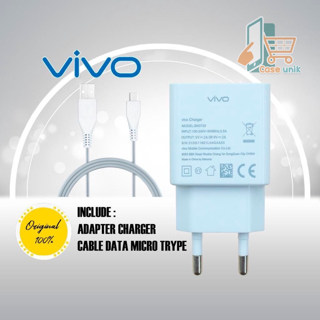 BM089 BK0720 Charger Cashan VIVO ORIGINAL micro usb fast Charging y53 Y12s y15 y17 y83 y81 Y91c y93 CS2994