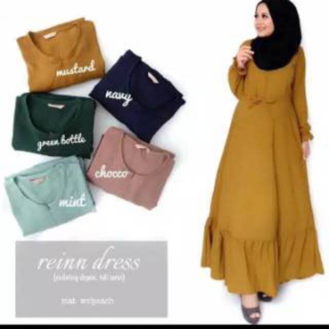 Reinn dress bahan wolfis fit to L