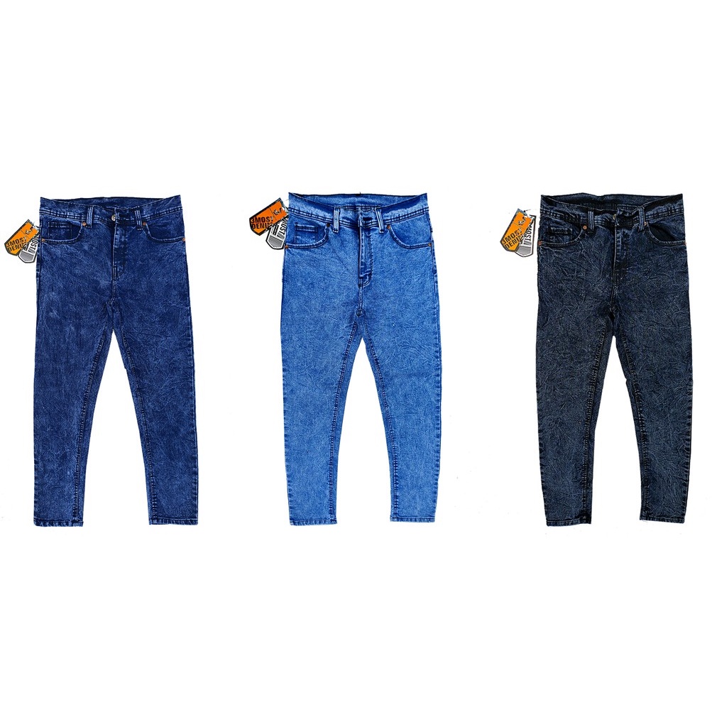Celana Jeans Panjang Pria Sandwash 29-34