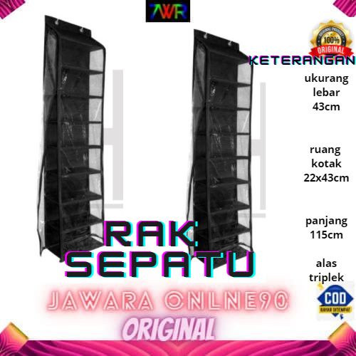 Rak Sepatu Gantung Karakter full resleting/jumbo polos