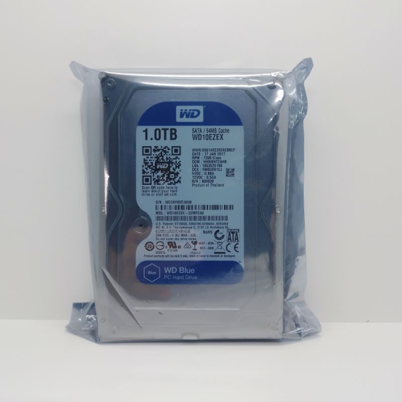 HARDISK 1TB WD BLUE SATA 3,5&quot; INCHI -HDD 1TB PC CPU BARU 0 DAYS