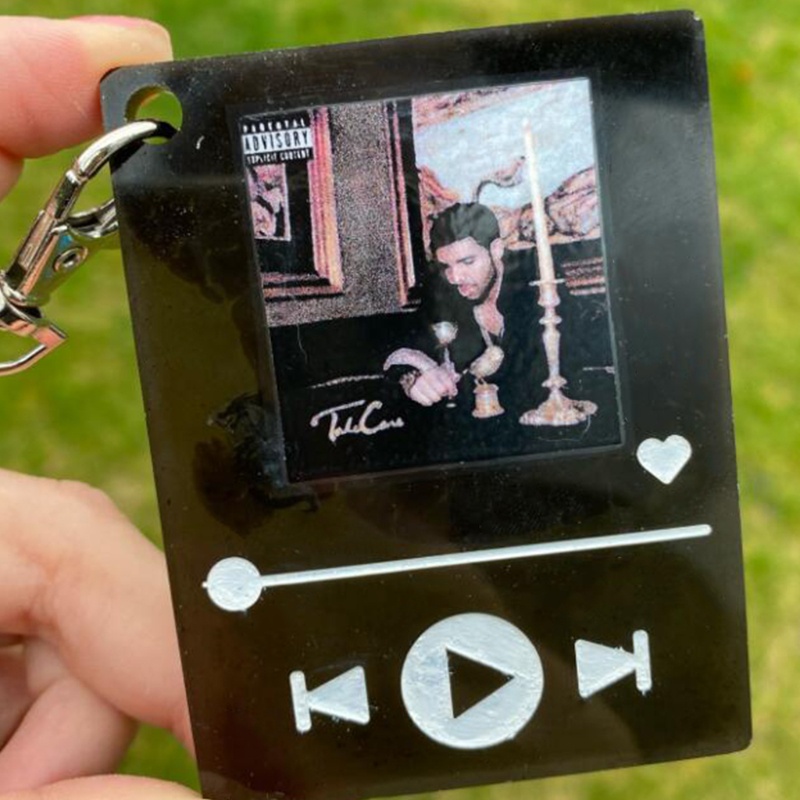 SIY  Music Player Keychain Epoxy Resin Mold DIY Crafts Casting Tools Jewelry Pendant Silicone Mould