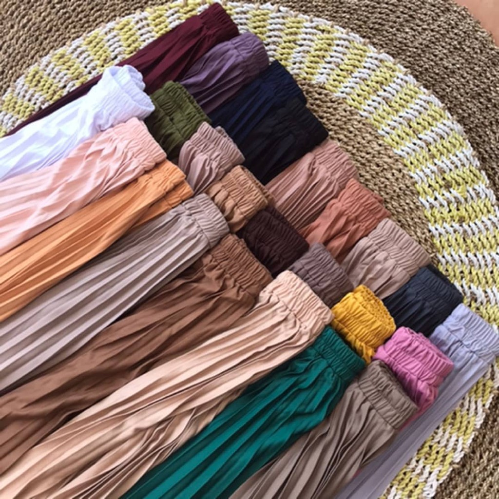 ROK PLISKET PREMIUM TEBAL - Bawahan Wanita Kekinian - Rok Panjang Perempuan Murah