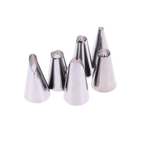 Cupcake Icing Piping Nozzles (6pcs)