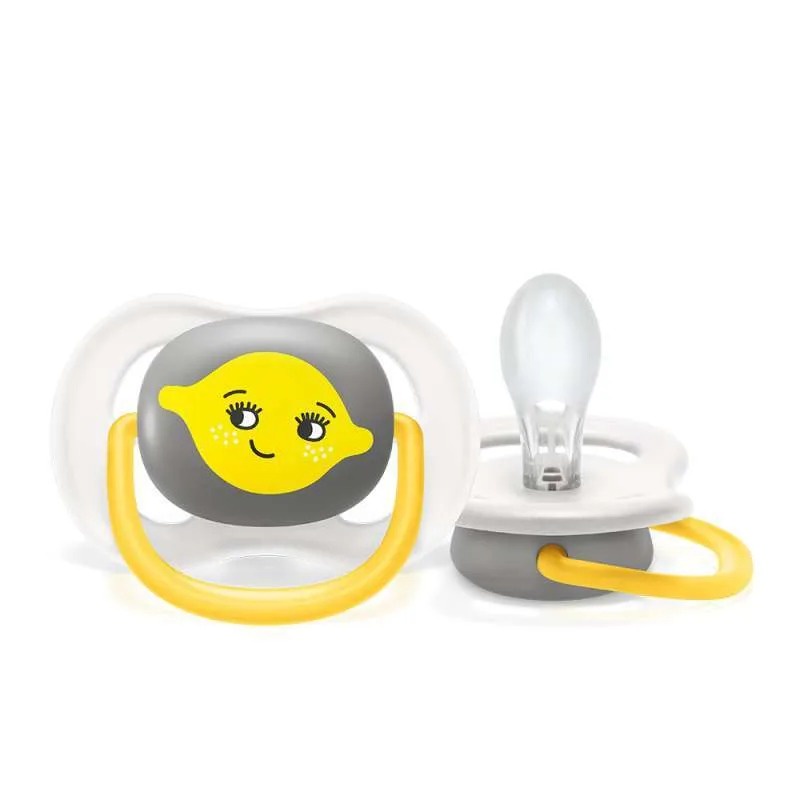 Philips Avent Soother Ultra Air 6-18M Orange&amp;Lemon SCF080/18 Empeng