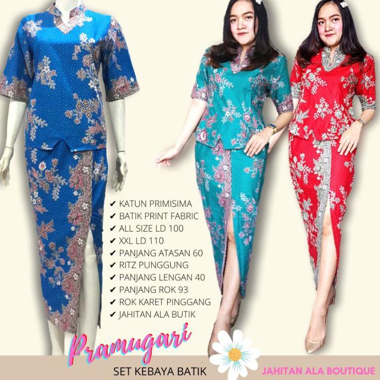 Seragam Kebaya Kartini XL-XXL JUMBO / Kebaya Batik Kartini / Kebaya Pramugari / Batik Pramugari –PS.