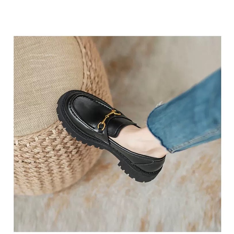 Sepatu Loafers Docmart Black Dof '' RHS '' Korea Style Premium C 0124