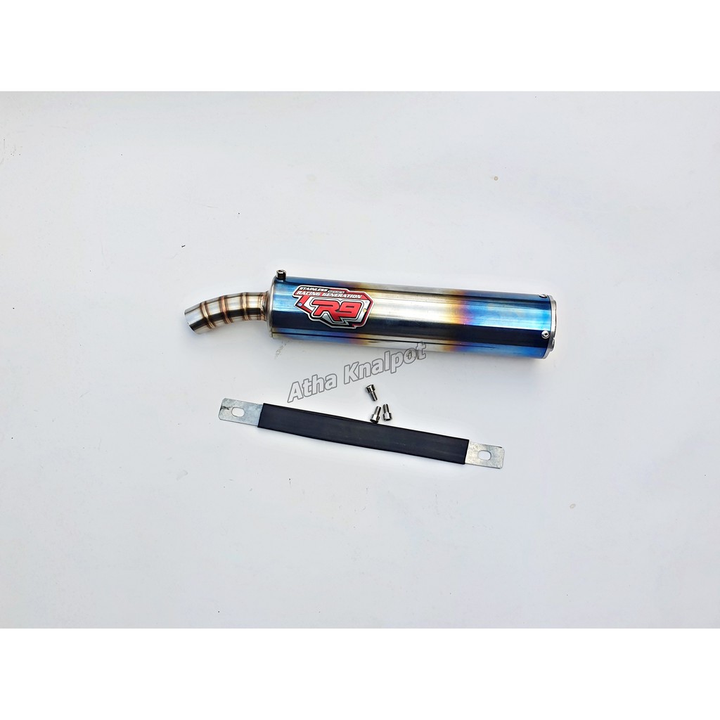 Knalpot Silincer R9 Blue Stainless SatriaR FizR Ninja R RR