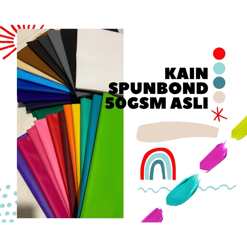 KAIN SPUNBOND 50gsm ASLI KAIN GREENSCREEN GREEN SCREEN METERAN BACKGROUND SPUNDBOND SPONBOND