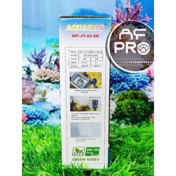 Promo murah pompa aquarium skimmer AQUAMAN SURFACE SKIMMER WP JY 05SK