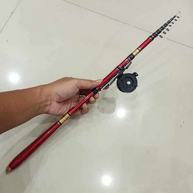 PROMO Tegek Custom Carbon ruas pendek 300cm + Reel -