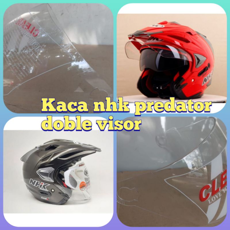 kaca helm nhk predator dobel visor/nhk predator cripton/ nhk Gozhila.