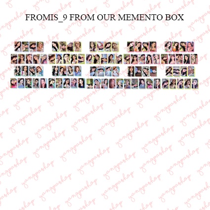 [READY / SET] FROMIS_9 OUR MEMENTO BOX FROM PHOTOCARD FAN MADE UNOFFICIAL YANGPASHOP FROMIS9 JIHEON 