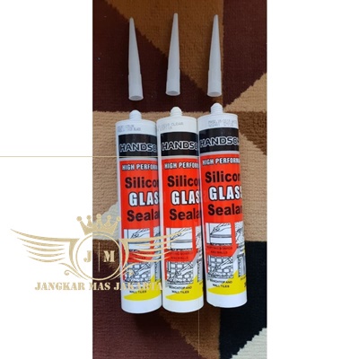 

JKM HANDSOME Lem Botol Kaca Aquarium Silicone Sealent Acetic Silen White Black Clear Putih Hitam Bening / Transparan