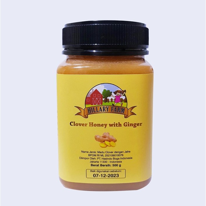 

Hillary Farm Clover Ginger Honey 500gr