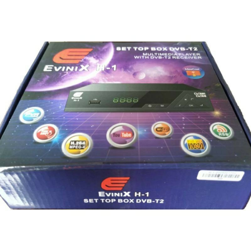 Evinix H-1 Set Top Box DVB-T2 Receiver