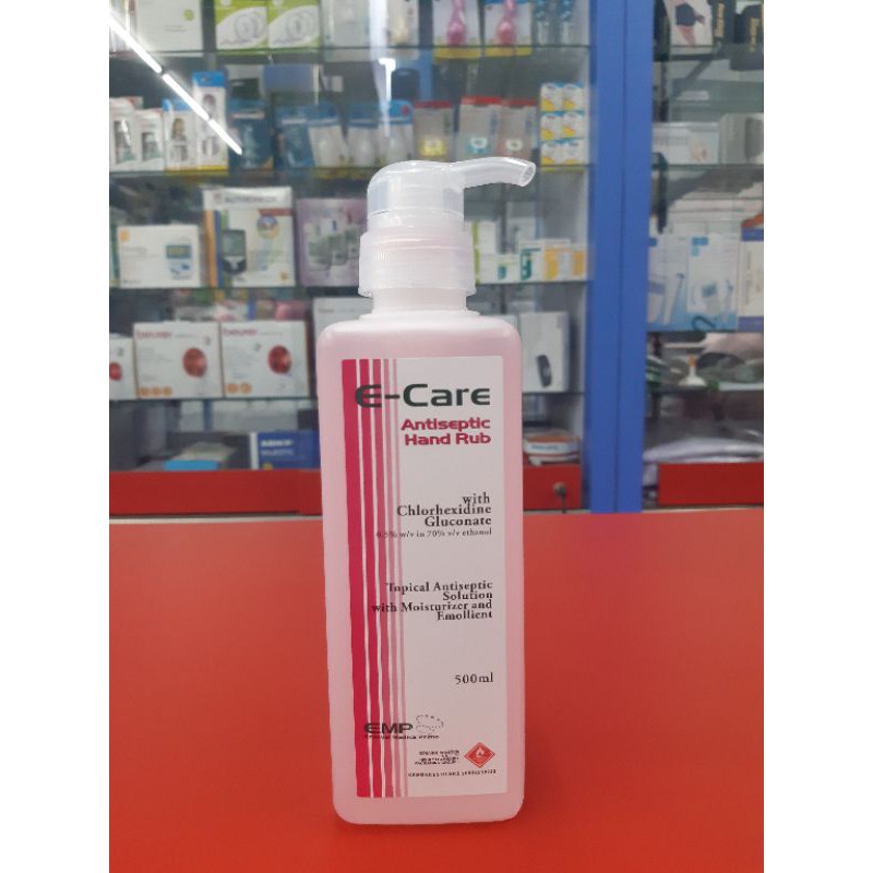 E-care hand rub isi 500 ml / hand sanitizer