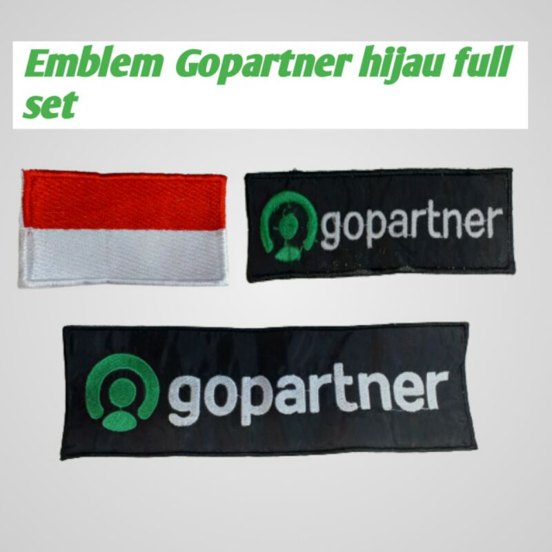 emblem go-partner satu set