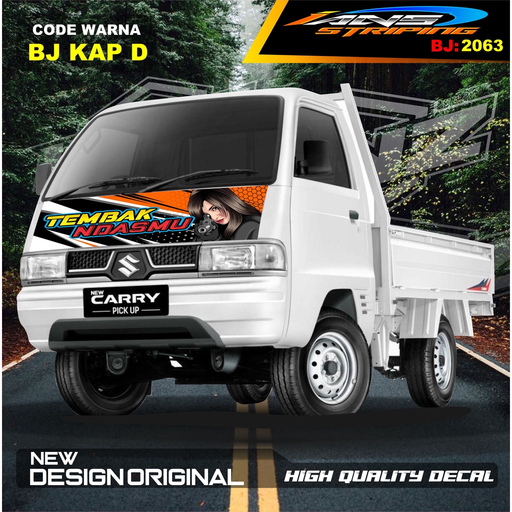 STIKER DECAL KABIN CARRY L300 PICK UP / STIKER KABIN CARRY L300 / STIKER KAP CUP DEPAN L300 PICK UP / STIKER MOBIL