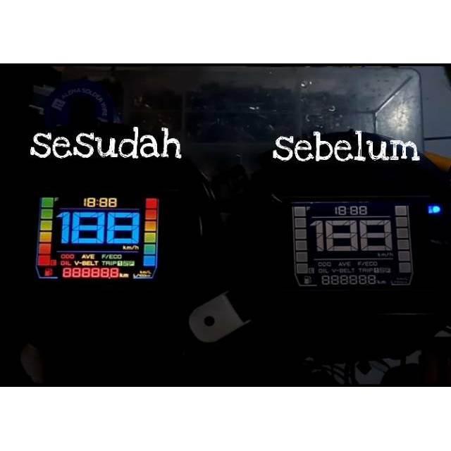 STIKER STICKER LCD SPEEDOMETER NMAX TERBARU 2018 2019