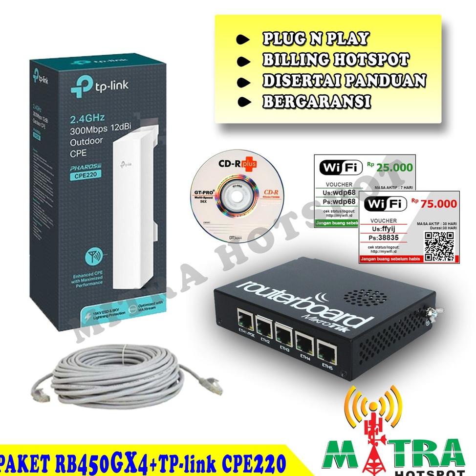 PAKET USAHA WIFI HOTSPOT VOUCHER RT RW NET LENGKAP FULL SETTING BILLING HOTSPOT CPE220 TERLARISS...,