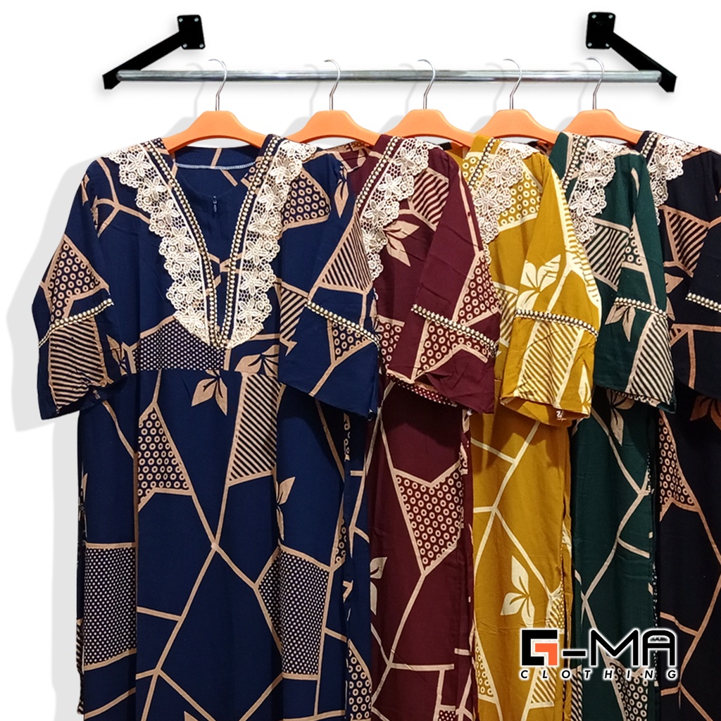 DASTER ARAB ZAHIRA LENGAN 3/4 | RESLETING DEPAN BUSUI | RAYON SANTUNG-5