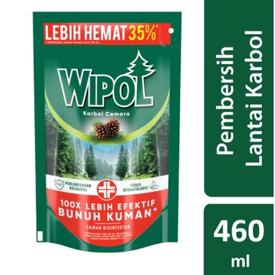 KARBOL PEMBERSIH LANTAI WIPOL CAIRAN DISINFEKTAN REFILL ISI ULANG 450 ML KARBOL ISI ULANG