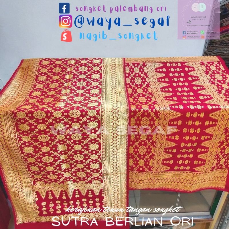 songket palembang sutra berlian original