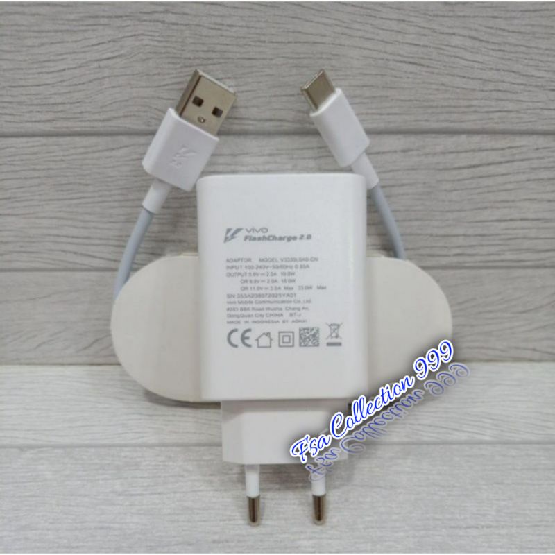 CHARGER/TC VIVO FAST CHARGING TYPE X50 X50 PRO X60 X60 PRO ORIGINAL TYPE C 33W FLASH CHARGE 2.0 5G CAS*AN