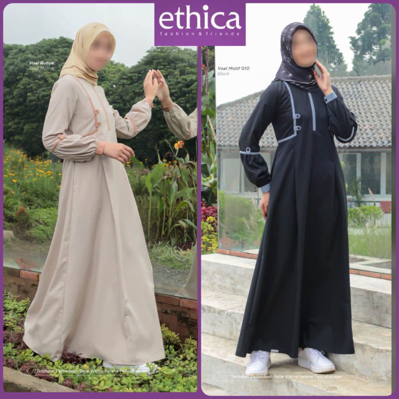 ETHICA// ETHICA AYUMI 336 CREAM, BLACK / GAMIS ETHICA TERBARU