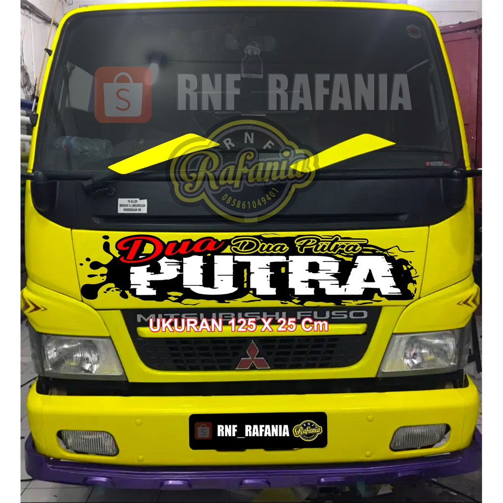 STICKER SEKOTLET  CUTTING KABIN CANTER TRUCK DUA PUTRA