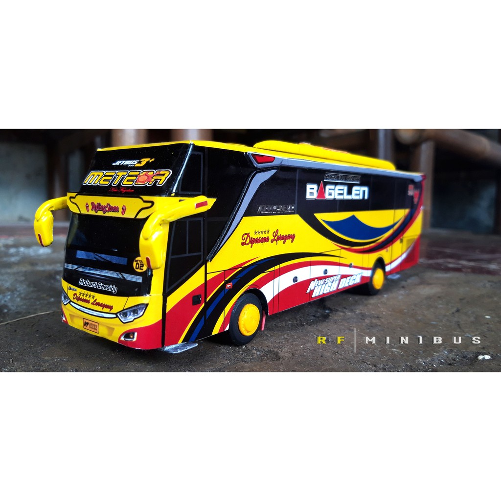 Miniatur Bus Dipasena Luragung (Meteor) Skala 1:50