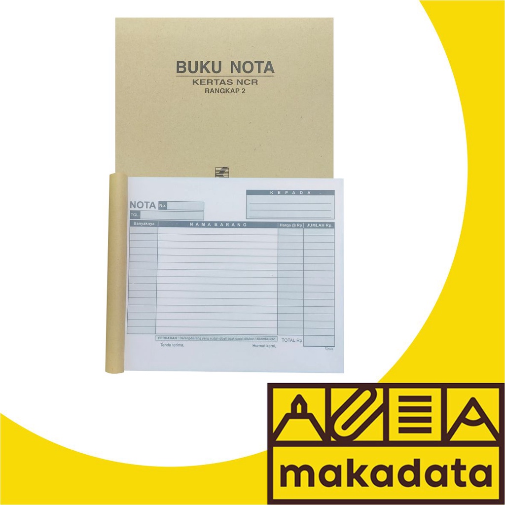 

NOTA DATAR 1/2 FOLIO 2 RANGKAP 25 LEMBAR KURNIA (1PCS) MURAH