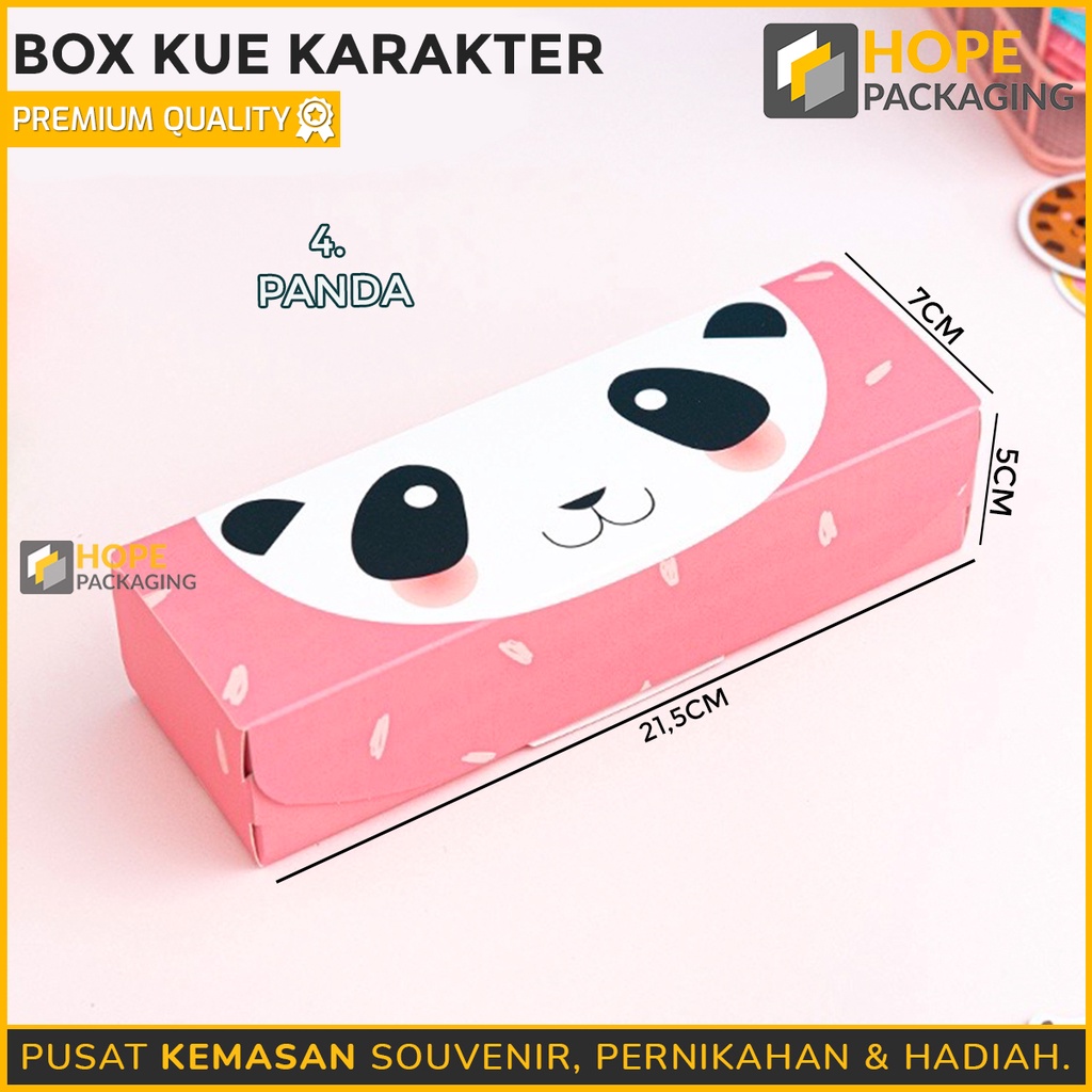 Paperbag motif pattern Box Kue Karakter / cake box seri 2 / Dus Brownies / packing Souvenir