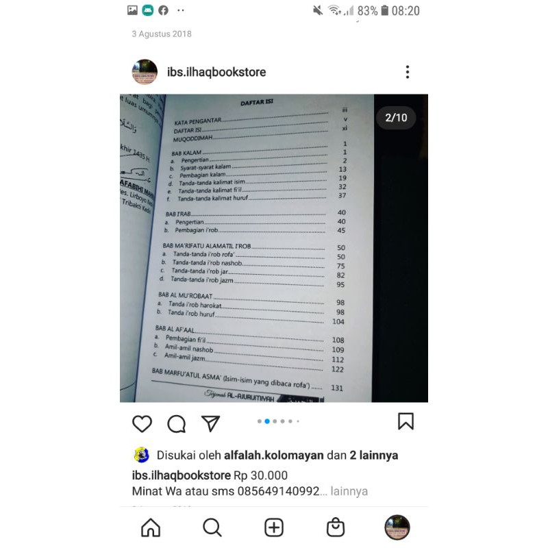 Terjemah jurumiyyah lengkap