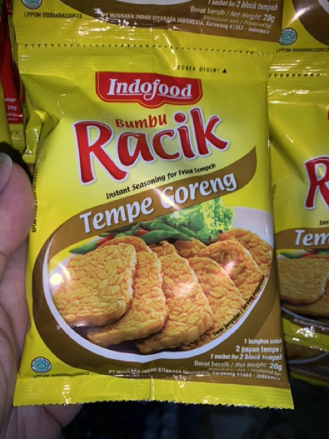 Bumbu Racik Indofood Tempe goreng 1 Renceng isi 10 sachet