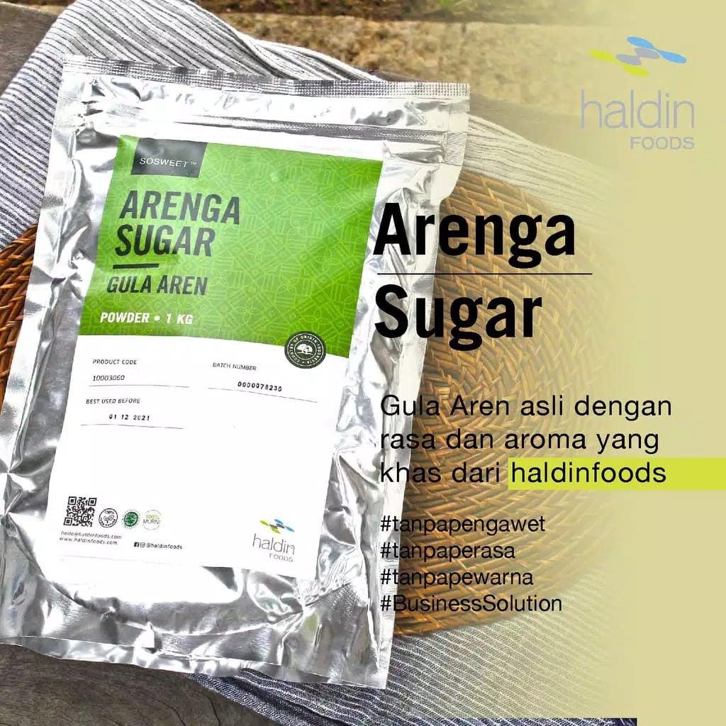 

TERMURAH GULA AREN ALAMI BUBUK (ARENGA SUGAR POWDER) 1 KG PROMO TERLARIS