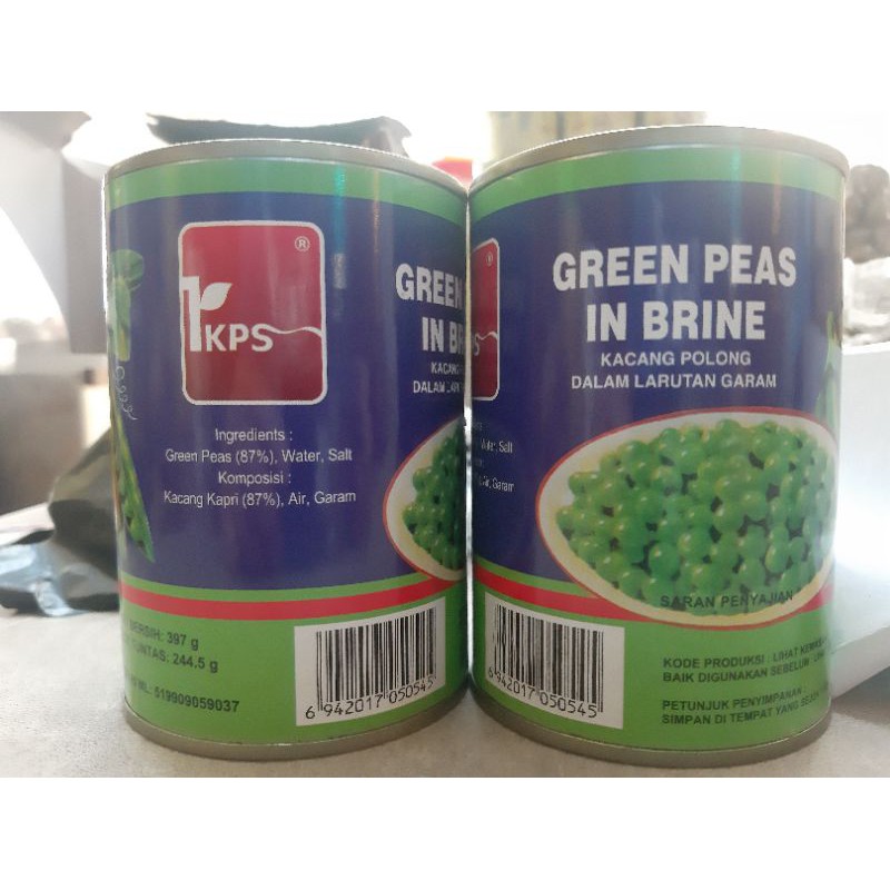 

Kacang polong/green peas dalam larutan garam